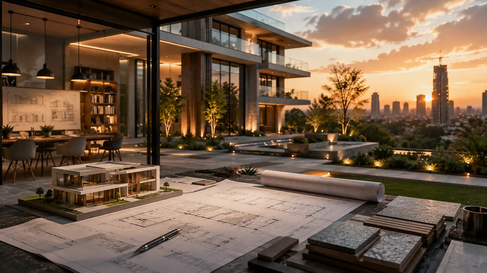 Architecture, interior and exterior design work